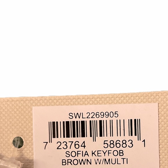 Fossil Sofia Key Dog Key Chain, Brown - Picture 5 of 6